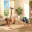 KM-Fit 18 kg dumbbell set with stand 2