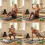 KM-Fit 18 kg dumbbell set with stand 5