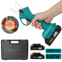 (2 Batteries) Brushless Electric Pruning Shears For Garden, Fruit, Bonsai, Cordless Electric Garden Scissors, Garden Tool For Makita