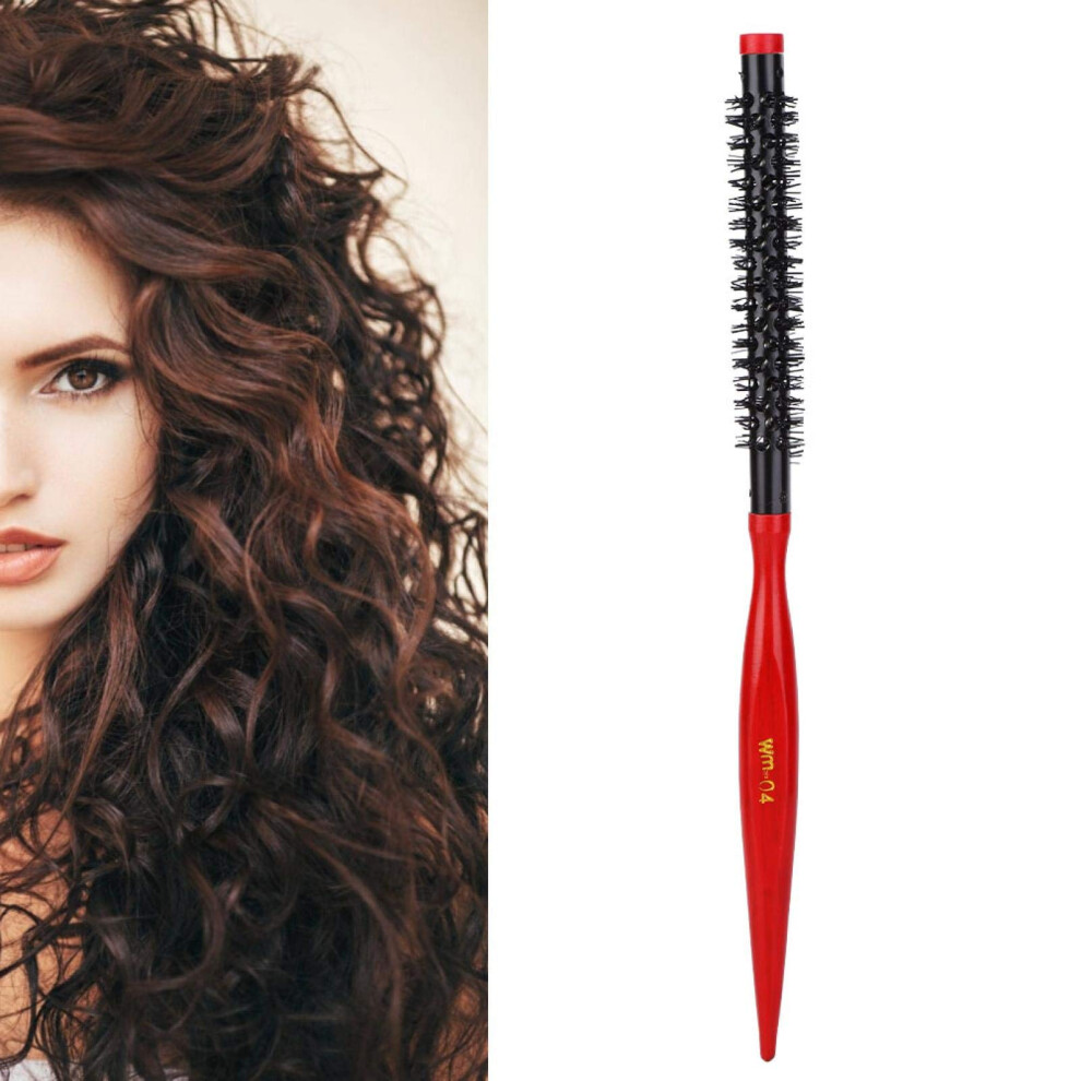 Round Hair Brush for Blow Drying with Aluminum Barrel and HeatResistant Nylon Bristles #4