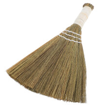 Small Handheld Whisk Broom Soft Straw Brush with Handle for Home Office Dust Cleaning