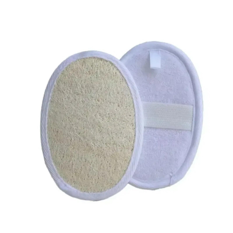 Natural Loofah Bath Brush Set with Soft Body Scrubber Exfoliating Shower Sponge for Deep Cleaning (8pcs, 2 Loofahs)