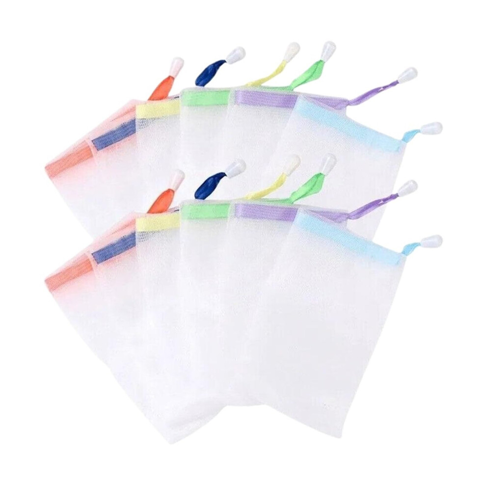 20pcs Bar Soap Pouch Mesh Bags for Foaming, Facial Cleansing and Exfoliating Skin Care