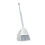 2 Pack Broom and Dustpan Set for Efficient Floor Sweeping, Compact Design, White 1