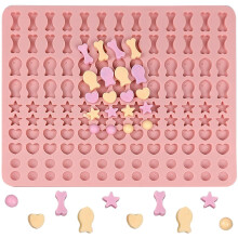Silicone Molds, Mini Dog Treat Molds Silicone, Pink