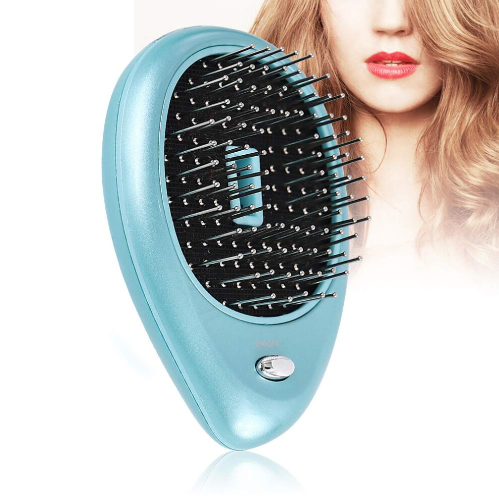 Electric Ionic Hair Brush with Vibration Massage, Negative Ion Detangler for All Hair Types