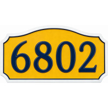 (12*6in, Classic-01) Customized Acrylic House Address Sign - Personalized Outdoor & Indoor Number Plaque