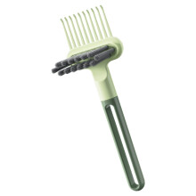 Hair Brush Cleaning Tool 2in1 Comb for Easy Hair Removal in Salon, Travel and Home Use Green
