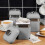 Swan Swan Retro Revive Grey Kettle Toaster Microwave & Storage 5