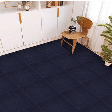 (Dark Blue, 30x30cm) 20pcs Polyester No-Residue Self-Adhesive Carpet Tiles