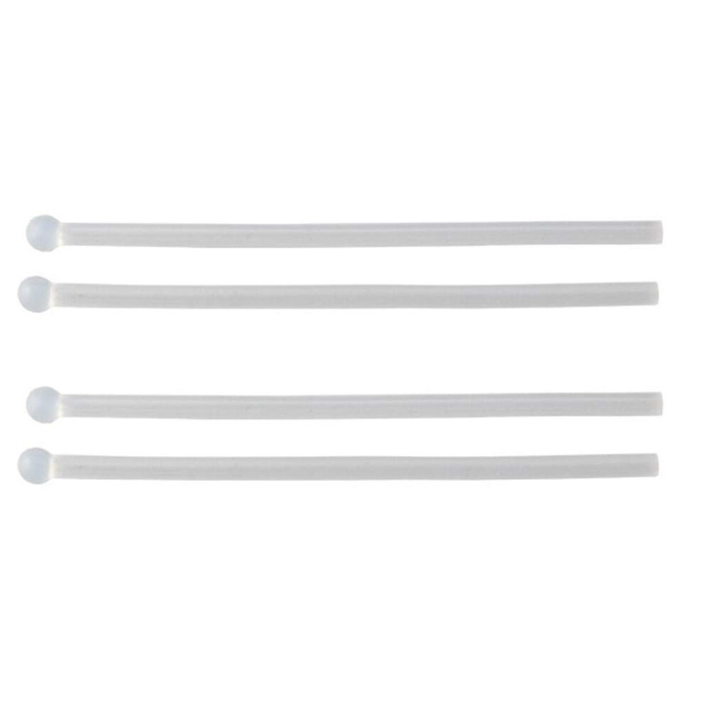 Silicone AntiSlip Eyeglass Temple Tips Sleeves for Glasses Sunglasses, 2 Pairs Transparent