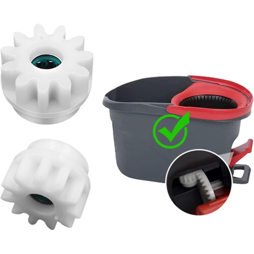 2 Pack Easywring Mop Bucket Pedal Gear Replacement Kit for Spin Mop System 2