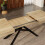 Oak Colour Extendable Table for 6-8, Metal Legs 3