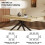 Oak Colour Extendable Table for 6-8, Metal Legs 4