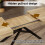 Oak Colour Extendable Table for 6-8, Metal Legs 5