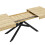 Oak Colour Extendable Table for 6-8, Metal Legs 7