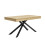 Oak Colour Extendable Table for 6-8, Metal Legs 8