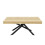 Oak Colour Extendable Table for 6-8, Metal Legs 9