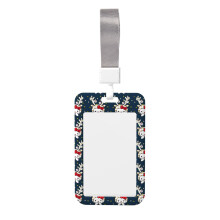 Hello Kitty Christmas Lanyard Badge Case (Vertical) - Eco-Friendly, Strong & Lightweight ID Holder 2.5" x 4" with Removable Lanyard