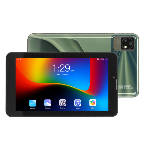 Tablet leve de 7 polegadas com tela IPS FHD antirreflexo e sistema Android com certificação GMS, processador octa-core para processamento rápido e 2