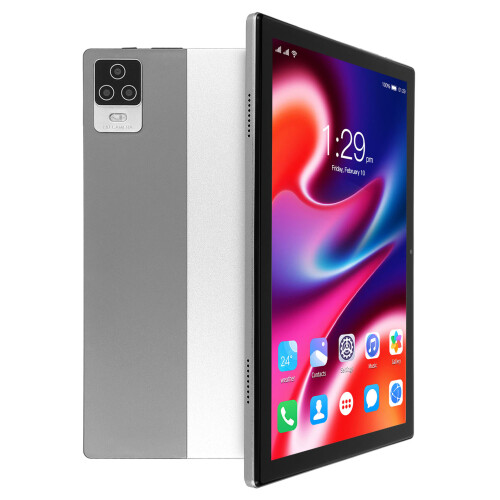 Tablet Android com tela IPS de design ultranítido, 8 GB de RAM e câmera dupla, ideal para multimídia e comunicação. 2