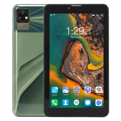 Tablet leve de 7 polegadas com tela IPS FHD antirreflexo e sistema Android com certificação GMS, processador octa-core para processamento rápido e 1