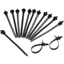 30 stuks nylon kabelbinders, 14 cm (5,51 inch) zwarte auto-kabelbinders, zelfvergrendelende kabelbinders voor het organiseren van thuis en op kantoor