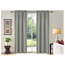 R64 Thermal Blackout Curtain Panel 84" Silver - Solid Insulated Foam Backing, Lined, Matte Smooth Shade for Bedroom