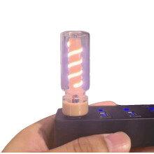 Lámpara de noche regulable mini con forma de botella de vidrio USB Perfect Alley, lámpara de mesita de noche creativa y táctil para crear