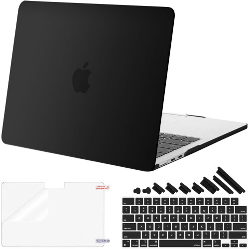 Capa compatível com MacBook Air de 13,6 polegadas (modelos M3A3113M2A2681, lançados em 2022, 2023 e 2024) com Touch ID, rígida.