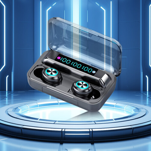 Ασύρματα ακουστικά Bluetooth Avtoify Mini Dual In-Ear, μαύρα – Συμβατά με καθημερινές