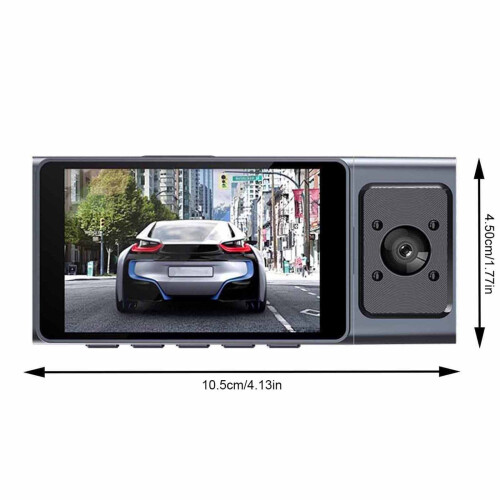 Κάμερα αυτοκινήτου Djiypn3Channel εμπρός και πίσω 1080P με υπέρυθρη νυχτερινή όραση, 2