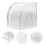 Clear Jewelry Box Organizer Watch Display Storage Plastic Case (2pcs) 6