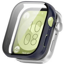 Nylonarmband kompatibelt med Huawei Watch Fit4/4Pro, vävt sportarmband för smartklocka, midnattsblå