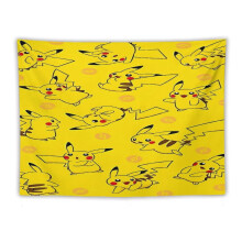 Pikachu Fashion Tapestries Living Room Bedroom Decor Tapesty Wall Hanging Cloth Art Background Wallcloth