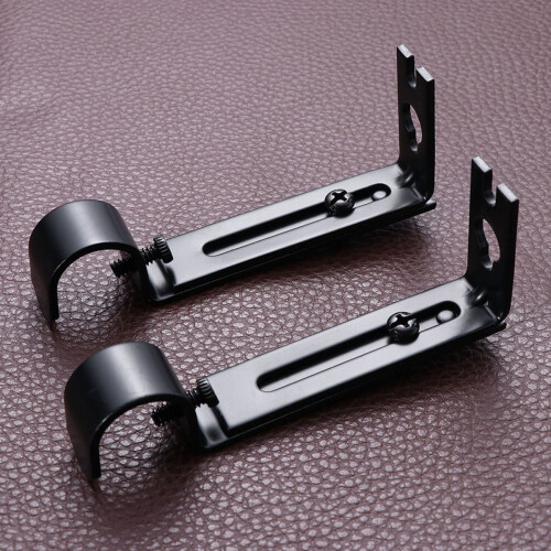 Adjustable Curtain Rod Holder Wall Bracket (2PCS) 2