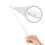2 Pcs Blind Hook Drapery Rods Curtain Blinds Hanging White Plastic 3