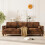 Luxury 3-Seater Leather Sofa Modern Sofa 3