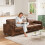 Luxury 3-Seater Leather Sofa Modern Sofa 4