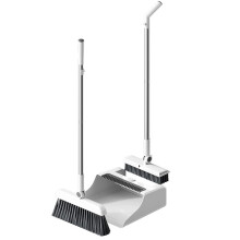 Indoor Outdoor Broom and Dustpan Set 3 in 1 for Sweeping Floors, Patio, Garage, Kitchen Cleaning