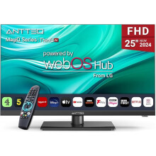 25 Inch Smart TV, WebOS FHD TV MagiQ 25" with ThinQ AI Voice Magic Remote, BBC Freeview Netflix YouTube Airplay WiFi