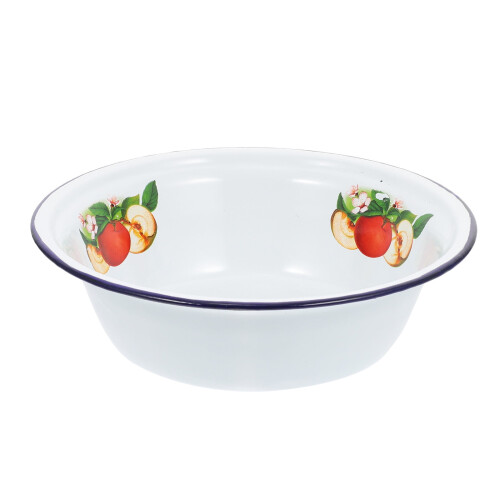 1pc Vintage Enamel Rice Bowls Practical Ramen Storage Bowls Enamel Tableware 2