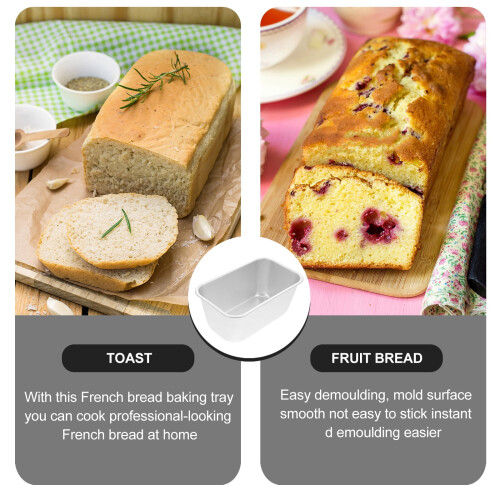 Mini Loaf Pan for Baking Bread, 2Pcs Nonstick Bread Tins 2