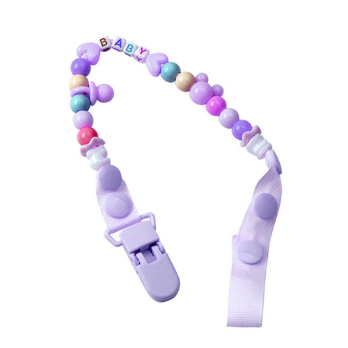 Baby Beads Chain Rope Dummy Anti-Drop Pacifier Clip Teether Nipple Holder Leash