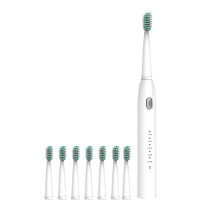 YOBOLK Electric Toothbrush with 8 Brush Heads, 5 Modes, IPX7 Waterproof, Compatible with Standard Chargers, Long-Lasting Battery