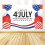 Begine Clearance Independence Day Background E,1X Independence Day Background Cloth 3