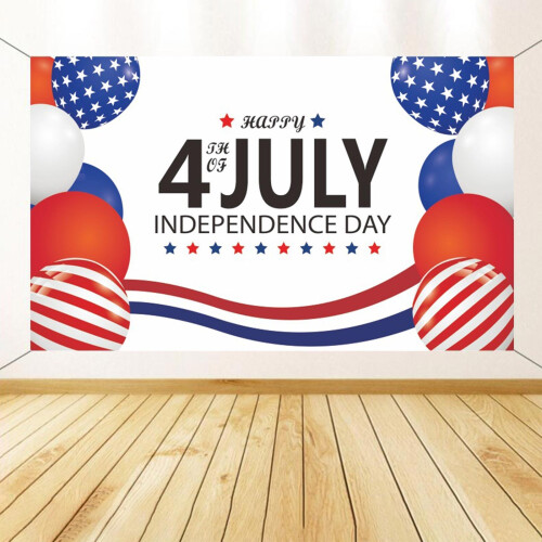 Begine Clearance Independence Day Background E,1X Independence Day Background Cloth 2