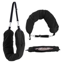 Apooke Travel Pillow with Clothes Stuffable Neck Pillow Travel Pillow Storage Bag