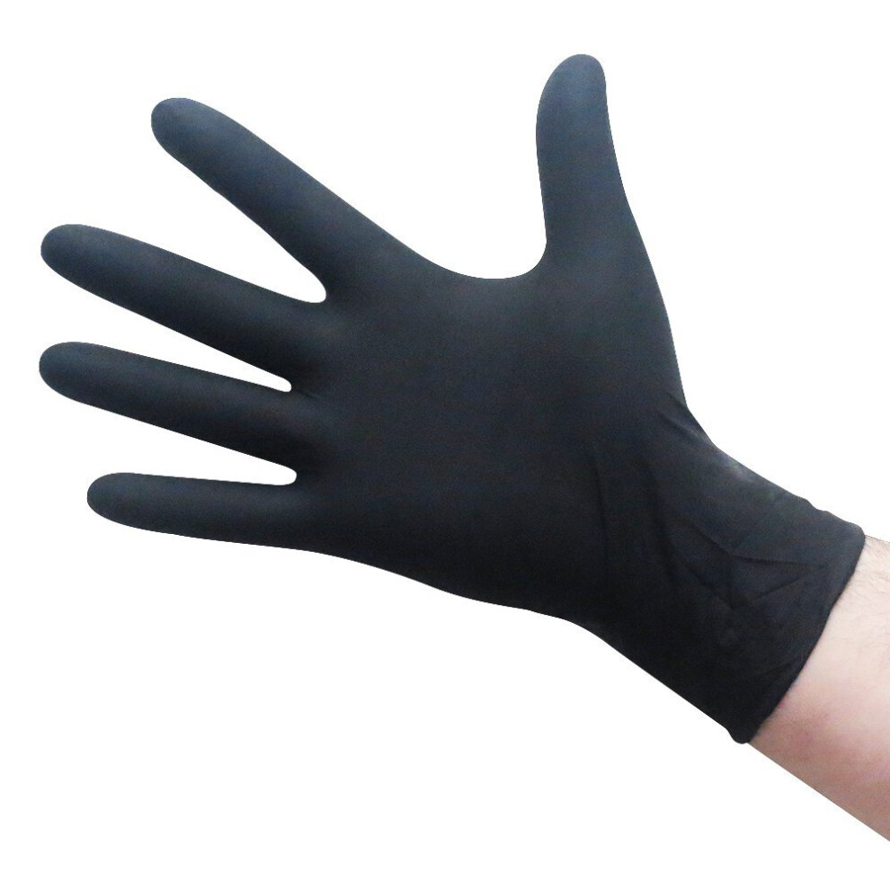 Nitrile Gloves 5 Mil Powder Disposable Large For Cleaning, Automotive, Food Handling 9099447343765