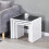 (BLACK) Nested Coffee Table Set of 3, Stackable Side Tables 5